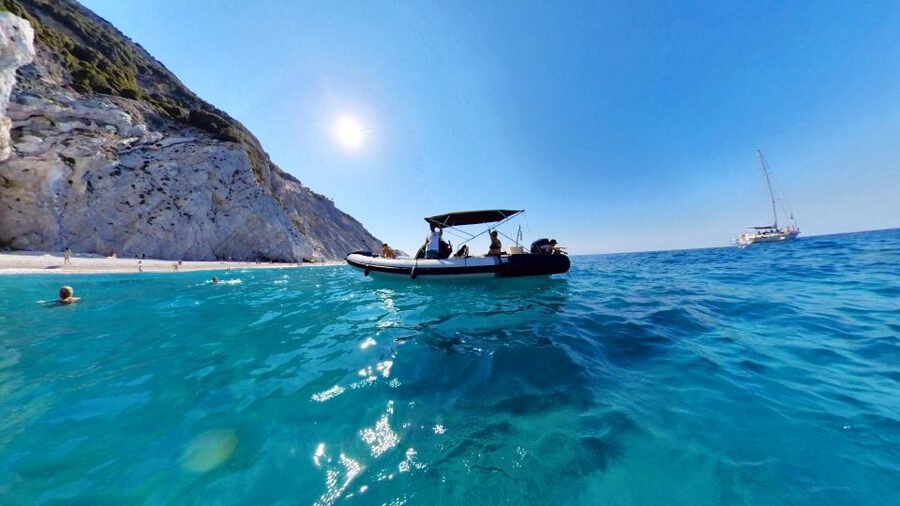 Skiathos: Private Day Cruise with a Speed Boat around island - Kastro Beach and Xerxes Beach