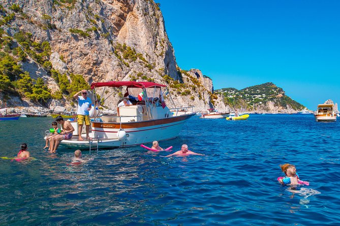 Small Group Boat Day Excursion to Capri Island from Sorrento - The Faraglioni, Marina Piccola, and Punta Carena