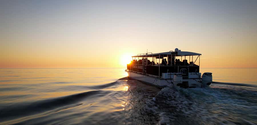 South Pasadena: Island Sunset Cruise and Skyway Light Show - The sunset stop near Fort DeSoto