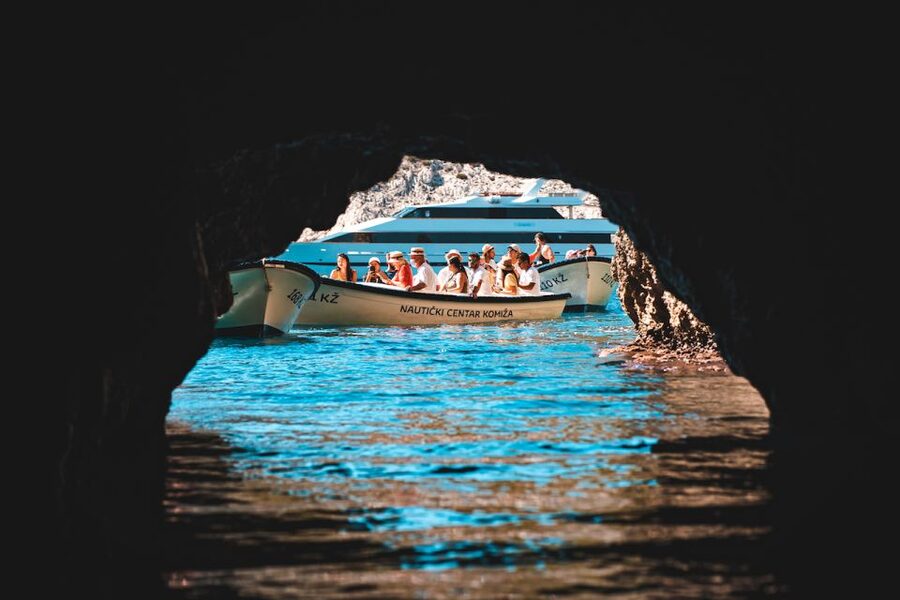 Split: Blue Cave and 5 Islands Tour - A 12-person speedboat makes the islands possible