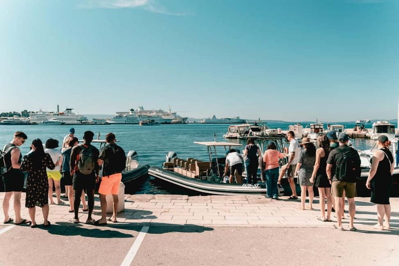 Split: Blue Lagoon & 3 Islands Small Group Speedboat Tour - Trogir: old stone streets in a 75-minute stop