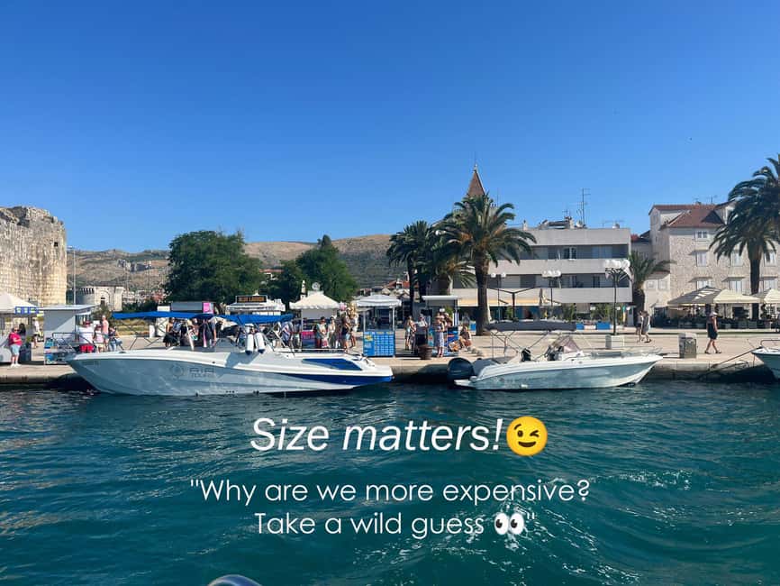 Split/Trogir: Half-Day 3-Island Speedboat Adventure - Leaving Split or Trogir by speedboat