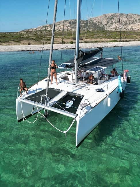 Stintino: full day tour catamaran Asinara Island - Meeting the Waza-Ari at Stintino