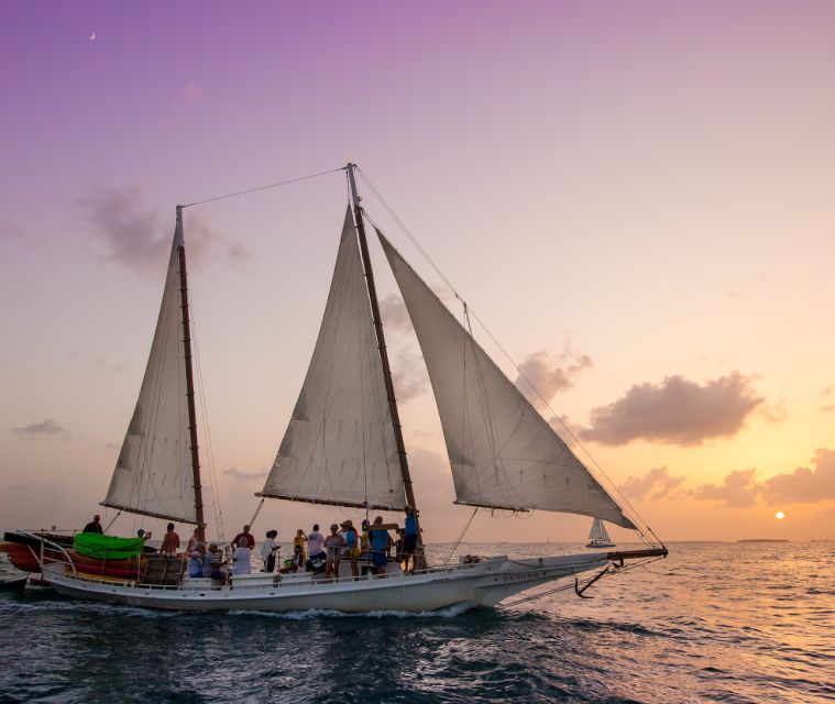 Stock Island Wind & Wine Sunset Sail aboard classic Schooner - Setting out from Stock Island on a classic schooner