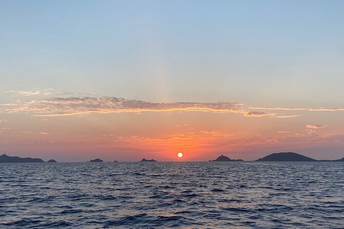 Sunset boat cruise with Aperitif at the Sanguinary Islands - What $78.64 buys you