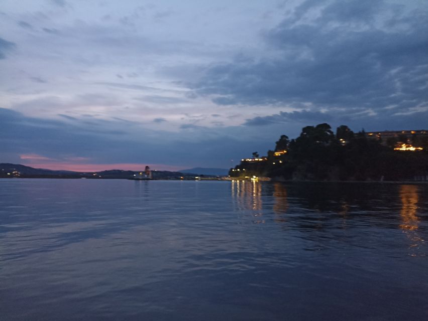 Sunset boat trip from Corfu Town to Mouse Island - Reaching Mouse Island and Vlacherna