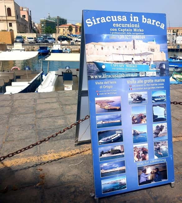 Syracuse: Ortigia Island Boat Tour with Captain Mirko - A 30-minute view of Syracuse from the sea