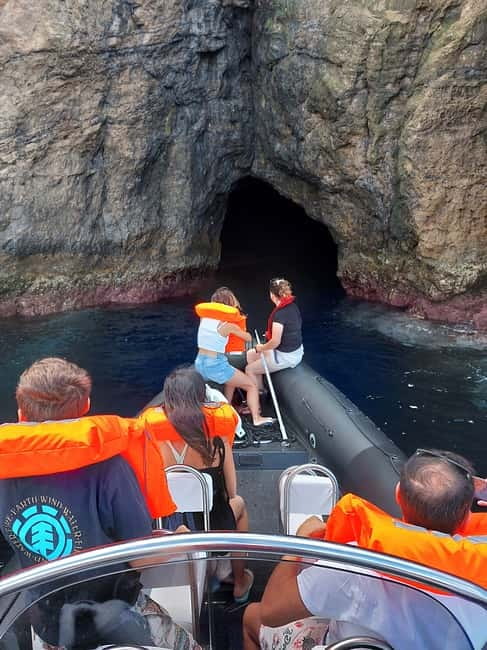 Terceira Island:Ilheus das Cabras -Boat Trip - Around the islets: caves, rock, and sea life