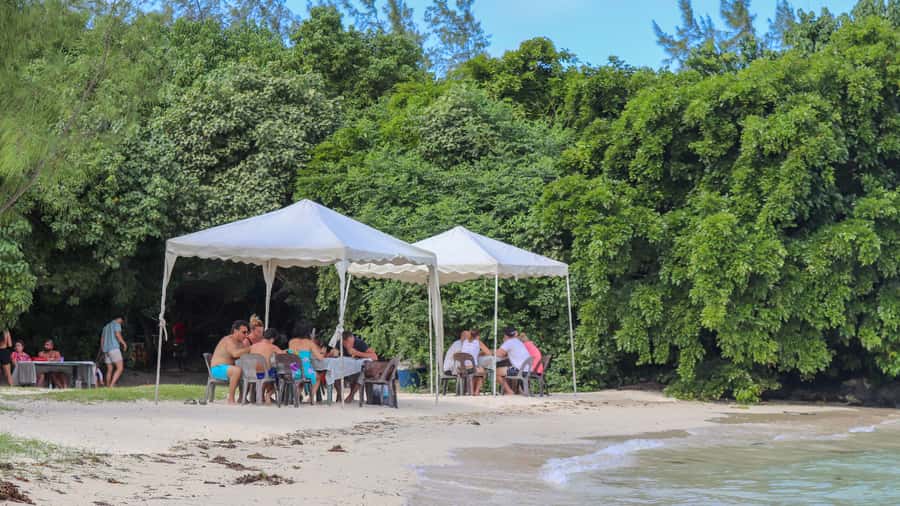 Trou d'Eau Douce: 5 Island Adventure with BBQ & Snorkeling - Ile aux Aigrettes for a swim and aperitif