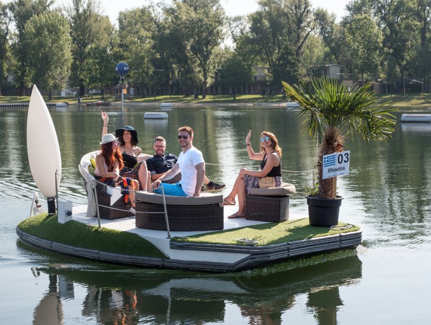 Vienna: Private Floating Island E-Boat Rental on Danube - What the one-hour route is really like