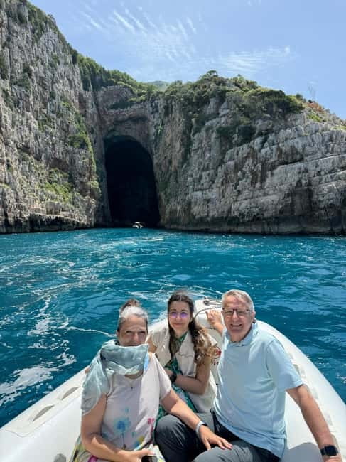 Vlorë: Sazan Island, Haxhi Ali Cave, and Karaburun Boat Tour - Entering the mouth of Haxhi Ali Cave