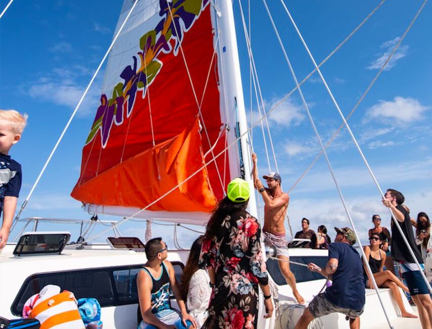 Waikoloa Catamaran Snorkel & Sail Adventure with Lunch - Snorkeling with turtles and reef life