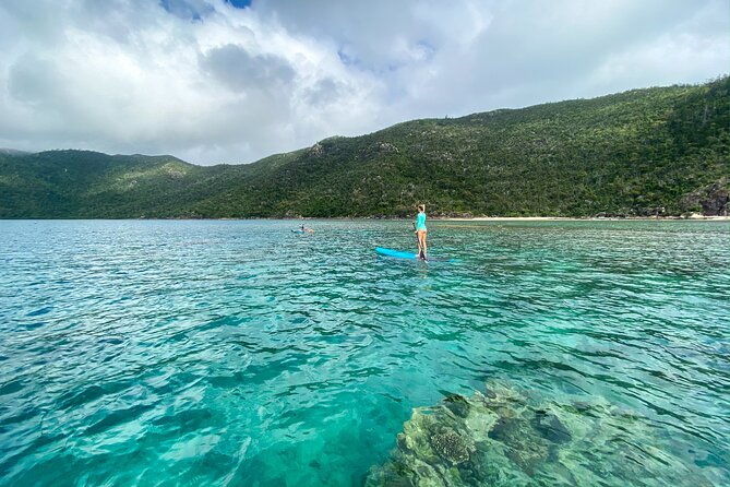 Whitsunday Islands Sail, SUP & Snorkel Tour- Small group - SUPs, clear-bottom kayak, and swimming time