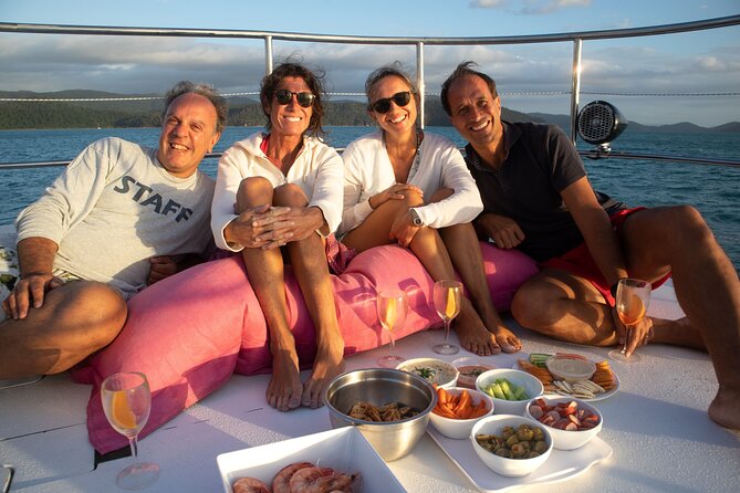 Whitsunday Islands Sail, SUP & Snorkel Tour- Small group - Food, drinks, and the onboard routine
