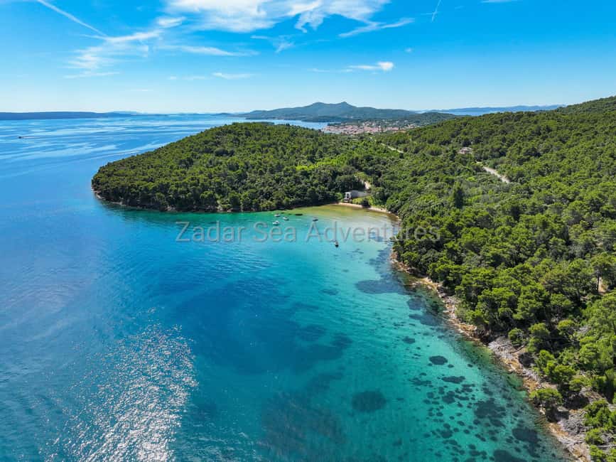 Zadar: Island Hopping Tour Swim and Snorkel with Aperol - The first ride to a quiet swimming bay