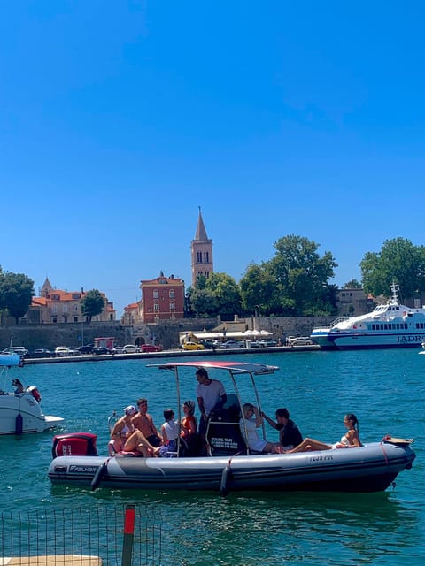 Zadar:Speedboat Tour Thrill Ride with Snorkeling on 3 island - Preko: village life, cafés, and a longer swim break