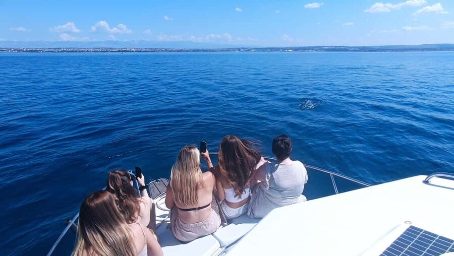 Zadar: Three Islands Private Boat Tour - Preko brings food, swimming, and island life