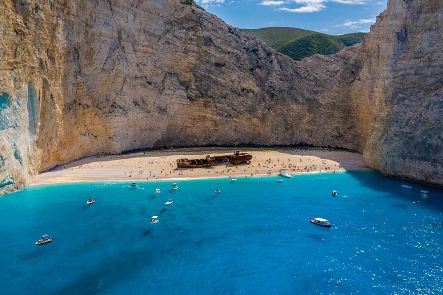 Zakynthos: Daily cruise around the island - The Caves of Keri and the longest swim stop